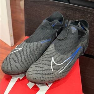 Nike Phantom GT2 Elite Black and Gray Soccer Cleats